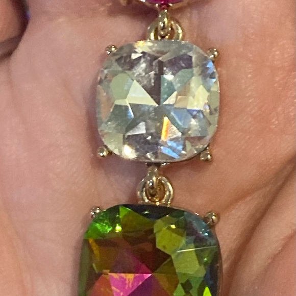 Elegant Multicolor Drop Earrings - Picture 8 of 8